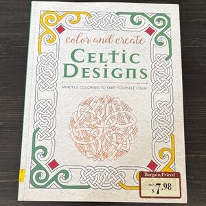 Barnes & Noble Celtic Designs Coloring Journal - Green, Red, Yellow